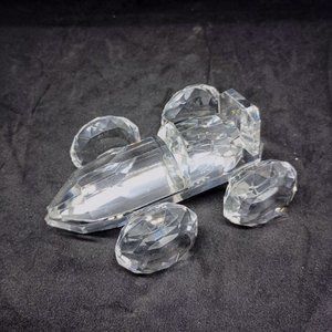 NQP Vintage Sorelle Roadster Hand Crafted Lead Crystal Race Car